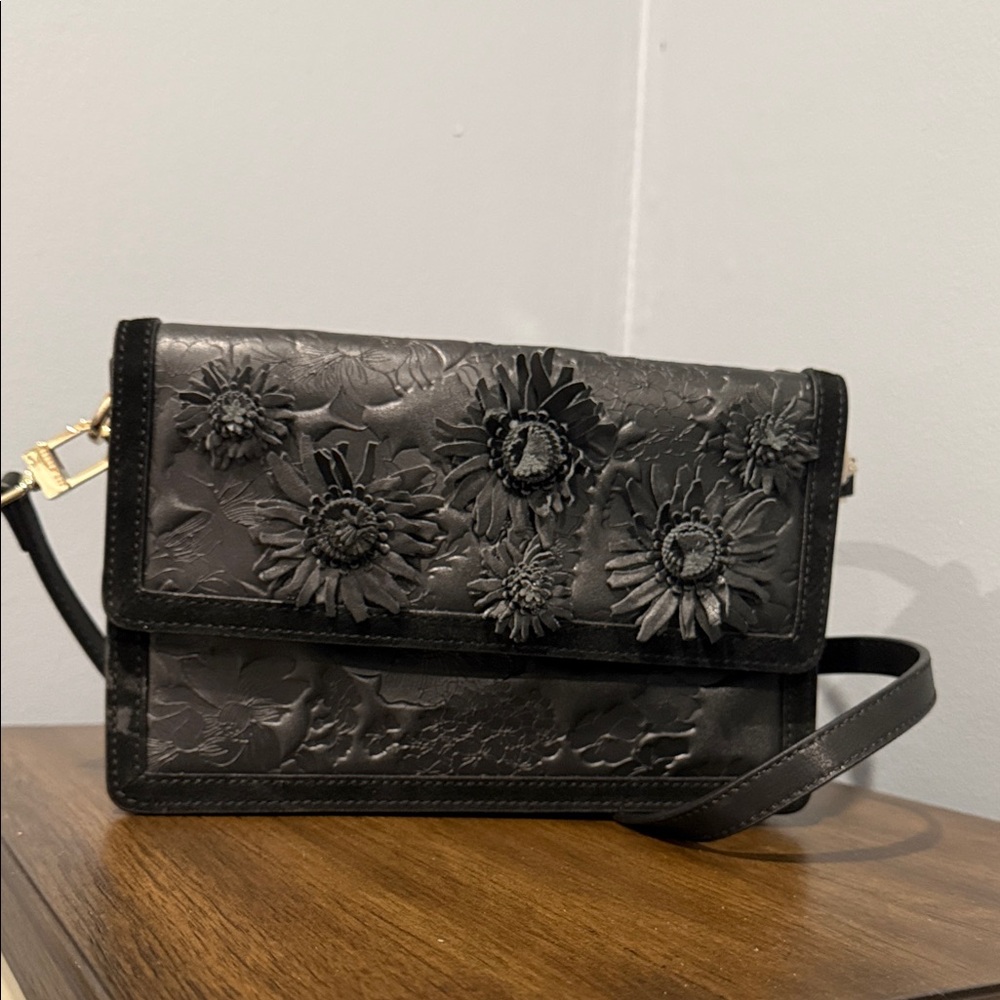 Ted Baker Black Floral Crossbody Bag